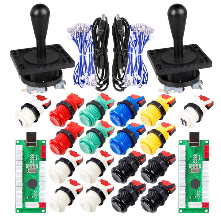 Arcade Game DIY Teil für Mame USB Cabinet 2x Nullverzögerungs USB Encoder auf Ihren PC Spiele + 2x 8