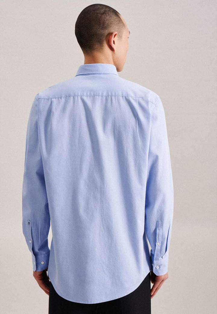 Seidensticker Herren Hemd 45 Blau, 45 Blau