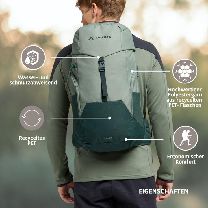 VAUDE Unisex Jura 24 Rucksäcke (1er Pack) Einheitsgrösse Agave, Einheitsgröße Agave