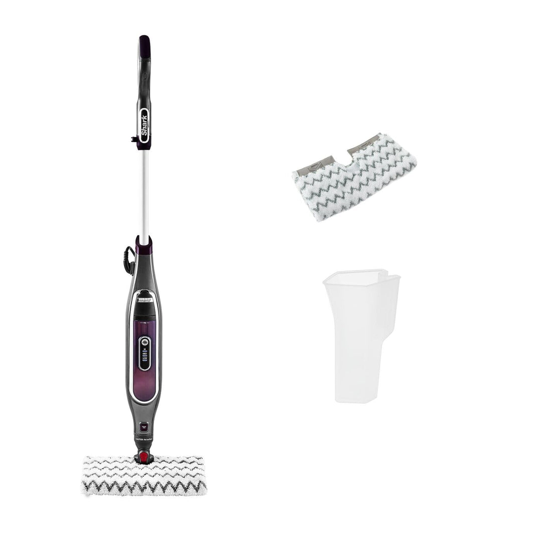 Shark [S6003EU] Klik n´ Flip Smartronic Deluxe Dampfmopp/Dampfreiniger (mit 2 doppelseitigen Dirt-Gr
