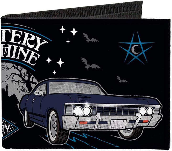 Buckle-Down Herren Geldbrse, Scooby DOO Supernatural, 4.0" x 3.5"