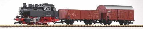 Piko 37120 37120-G Start-Set BR 80 mit 2 Güterwagen DB Epoche III (inklusiv Sound + Dampf)