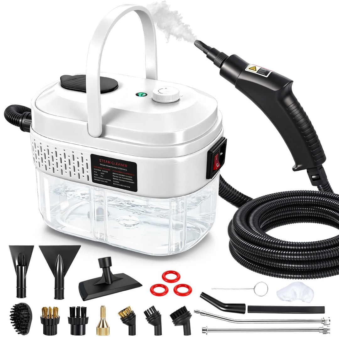 Dampfreiniger Handgerät, 1600W Handdampfreiniger mit 1.4L Tank Handdampfreiniger, Dampfdruck 3 Bar,