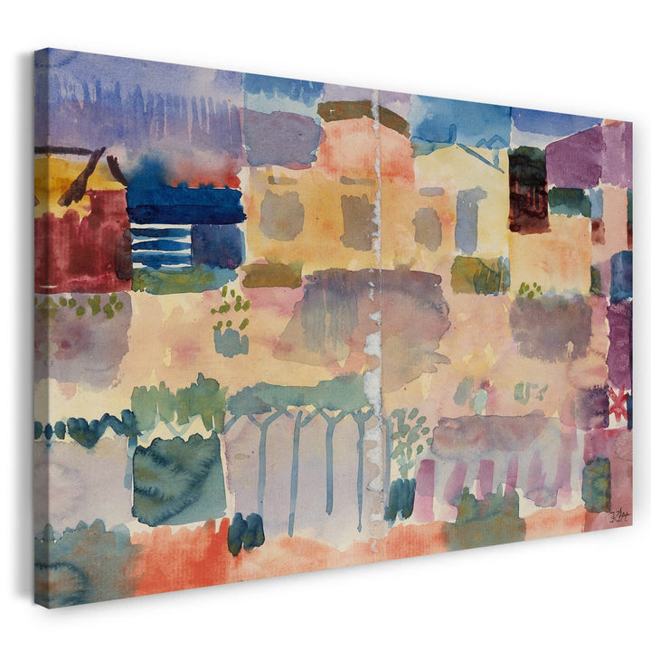 Printed Paintings Leinwand (100x70cm): Paul Klee - Garten in St. Germain, Das Europäische Viertei 10