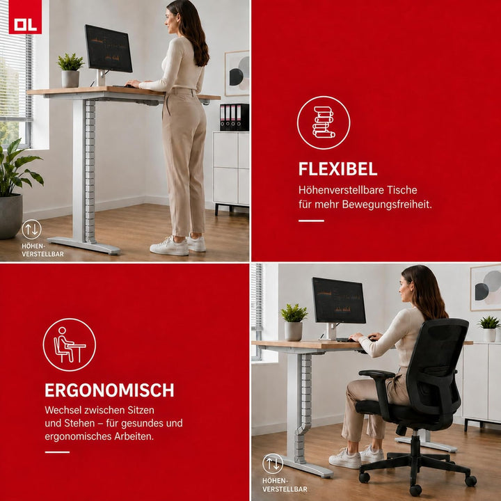 Kabelführung eckig Kuba Slim Line Länge:1260 mm Kabelschlauch Made in Germany (Silber), Silber