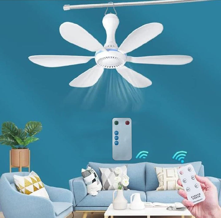 TangDao Mini Mobiler Deckenventilator,4-stufige Windeinstellung USB-betrieben Ventilator Ø42 CM 5W m