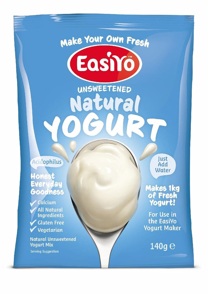 EasiYo Joghurt-Unterlage für Naturjoghurt, mit EasiYo Joghurtbereiter, 7 Stück