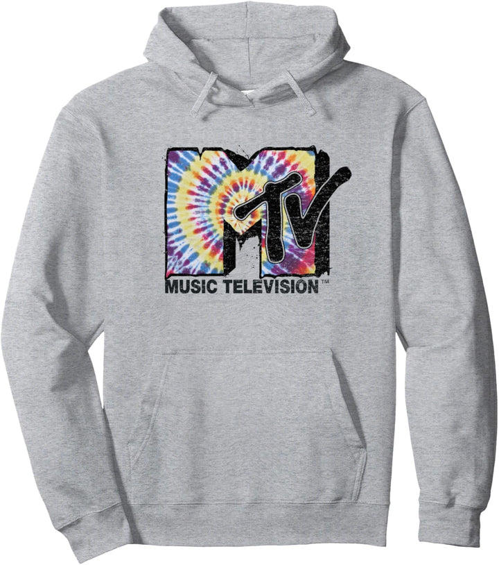 MTV Logo Melting Tie Dye Pullover Hoodie