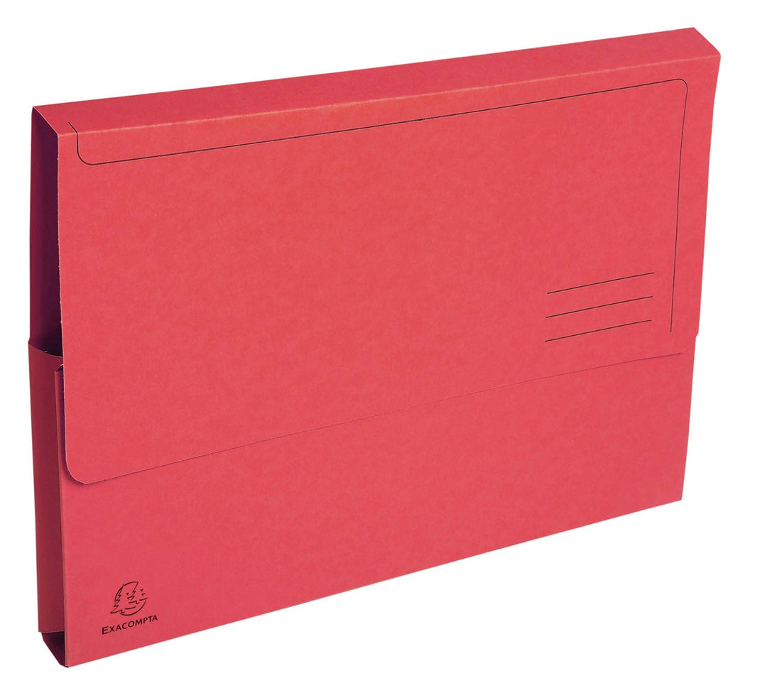 Exacompta 47675E 50er Pack Recycling-Aktenmappen Forever mit Verschlussklappe für DIN A4 Blauer Enge