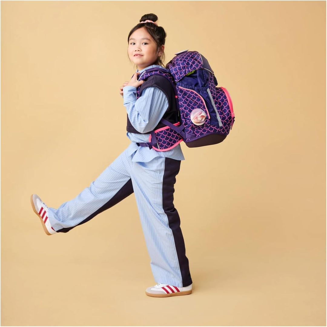 ergobag Pack Set ergonomischer Schulrucksack flexibel 6-teilig Set 1. Klasse Grundschule für Mädchen