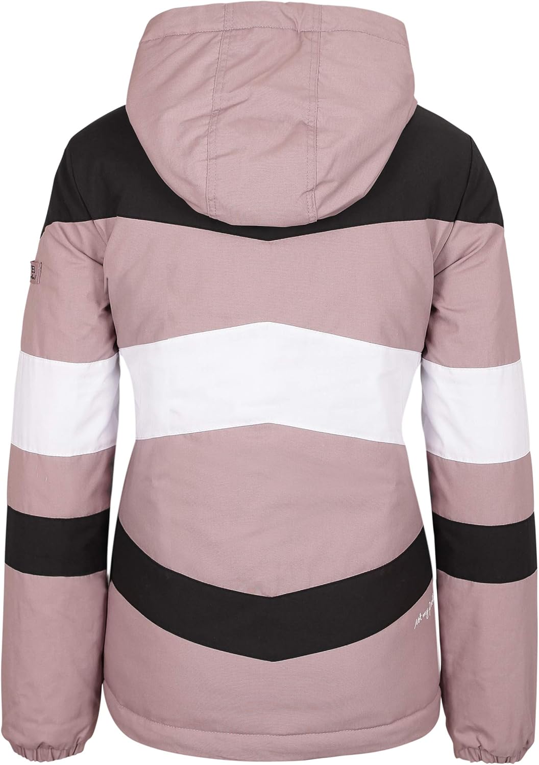 Sublevel wattierte Damen Winter-Jacke Color-Block im Style Light-Rose S