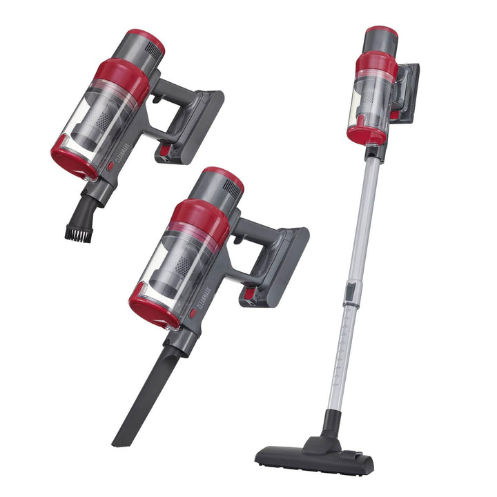 CLEANmaxx 2in1 Akku-Zyklon-Staubsauger | Kabelloser Hand- & Bodenstaubsauger mit starkem 22,2 V Li-I