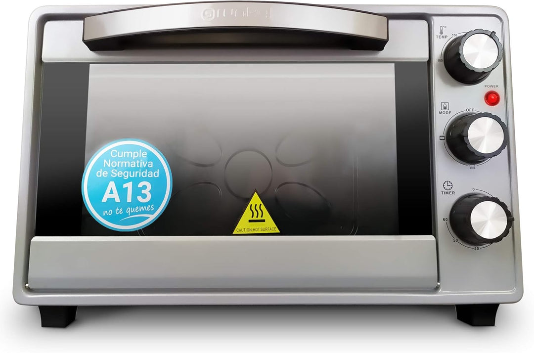 HORNO SOBREMESA GRUNKEL HR-23SILVER 23/L. Mediano Silber, Mediano Silber