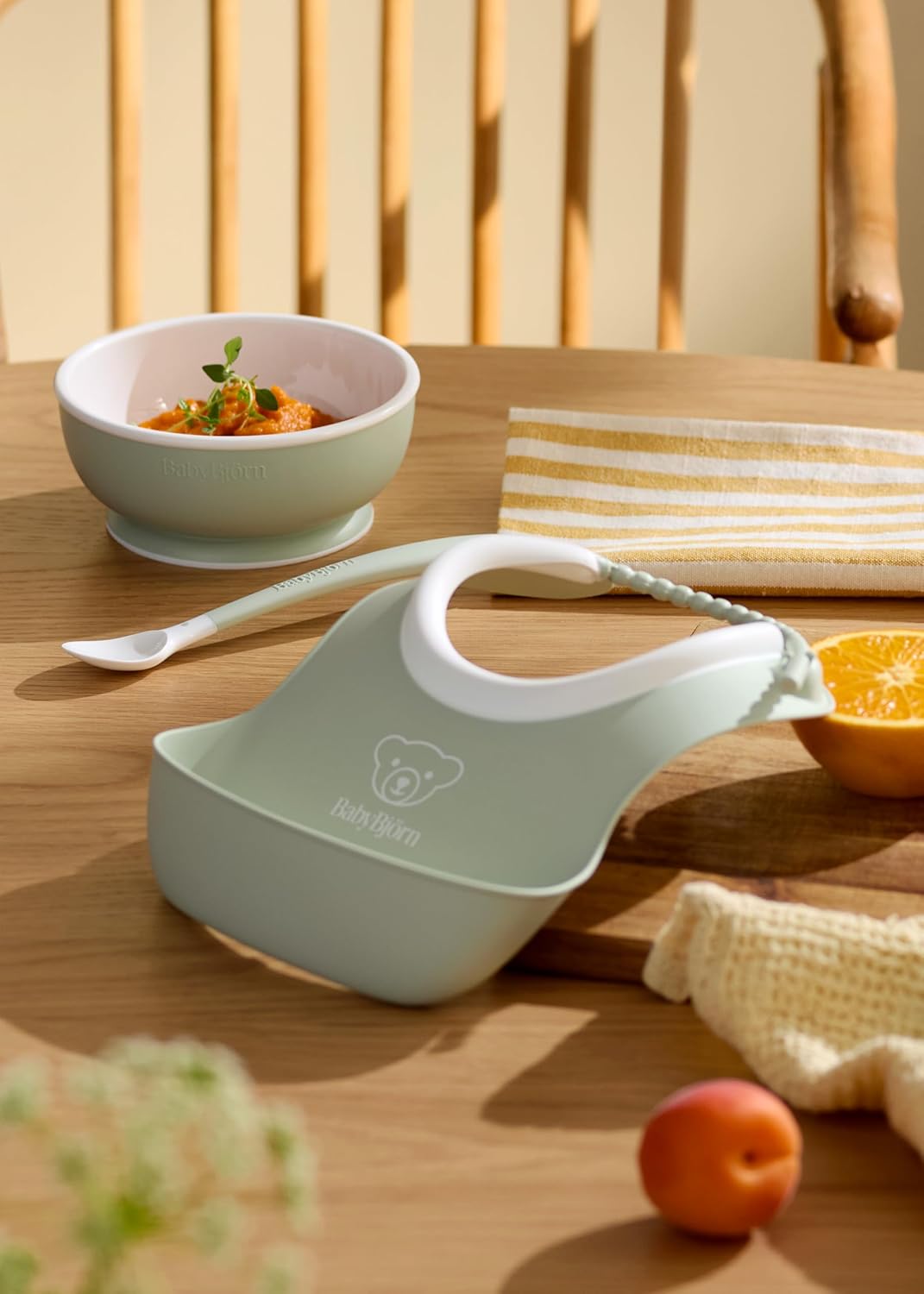 BabyBjörn Kindergeschirr, 3 Teile, Blassgrün, Blassgrün
