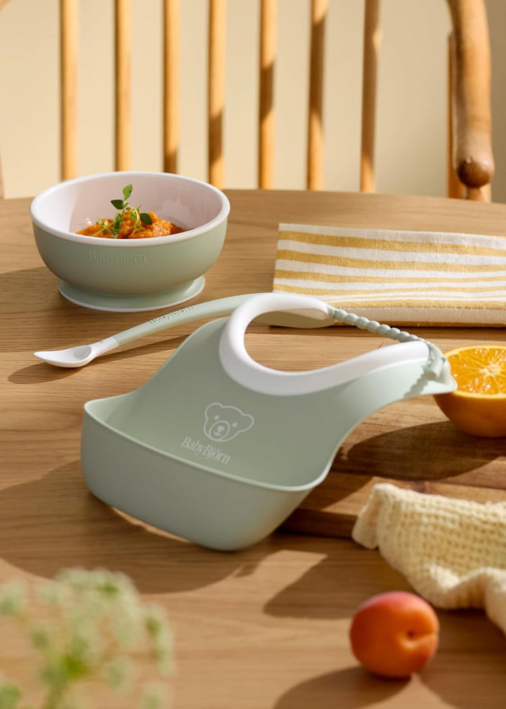 BabyBjörn Kindergeschirr, 3 Teile, Blassgrün, Blassgrün