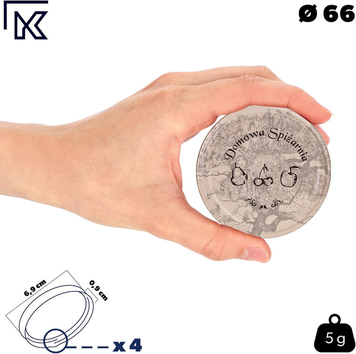 KADAX 10er Set Einmachgläser 200ml TO66, Marmeladengläser Vorratsgläser Mason Jar mit Schraubdeckel,