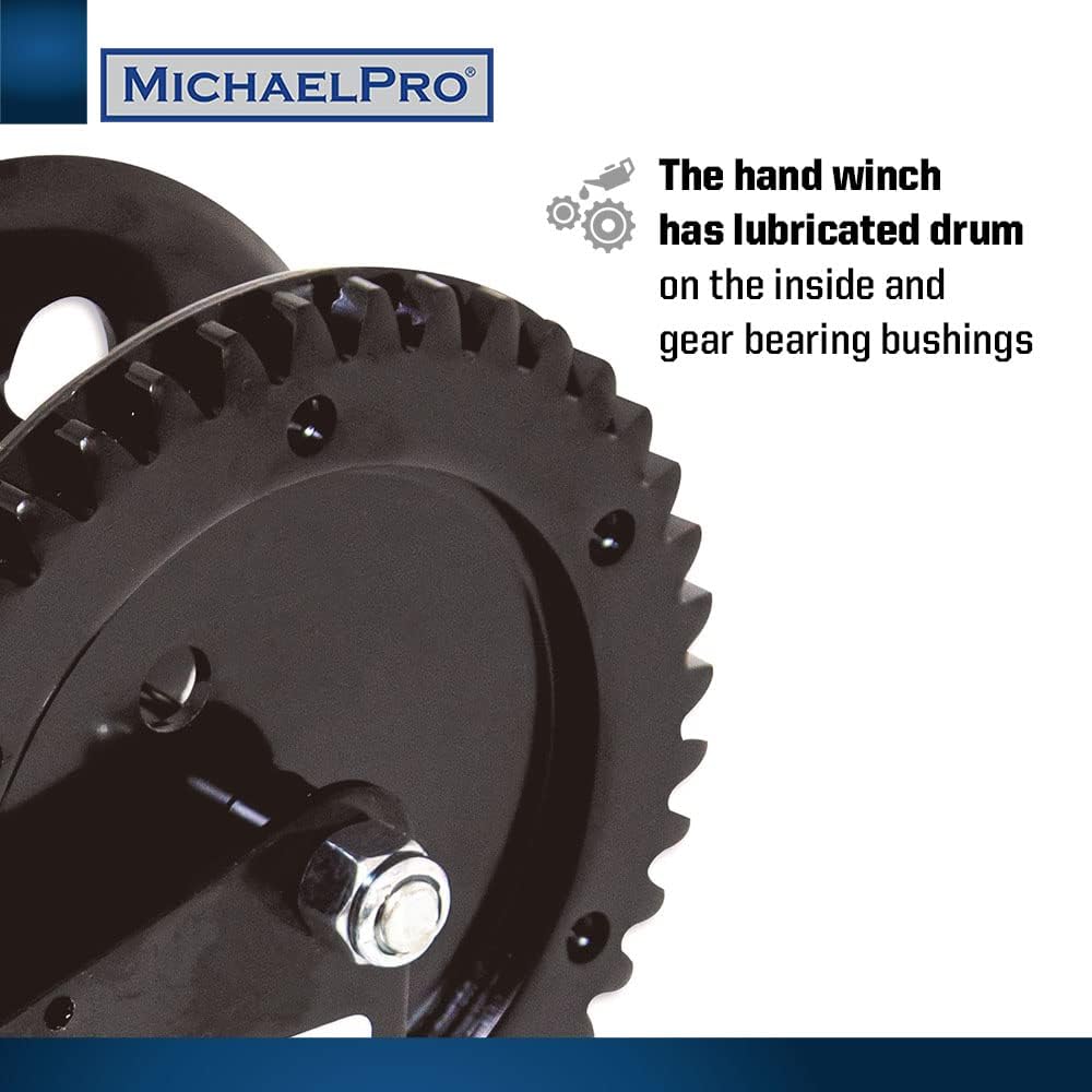 MichaelPro MP009060 Handwinch Single Gear, 960 Kg