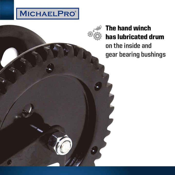 MichaelPro MP009060 Handwinch Single Gear, 960 Kg