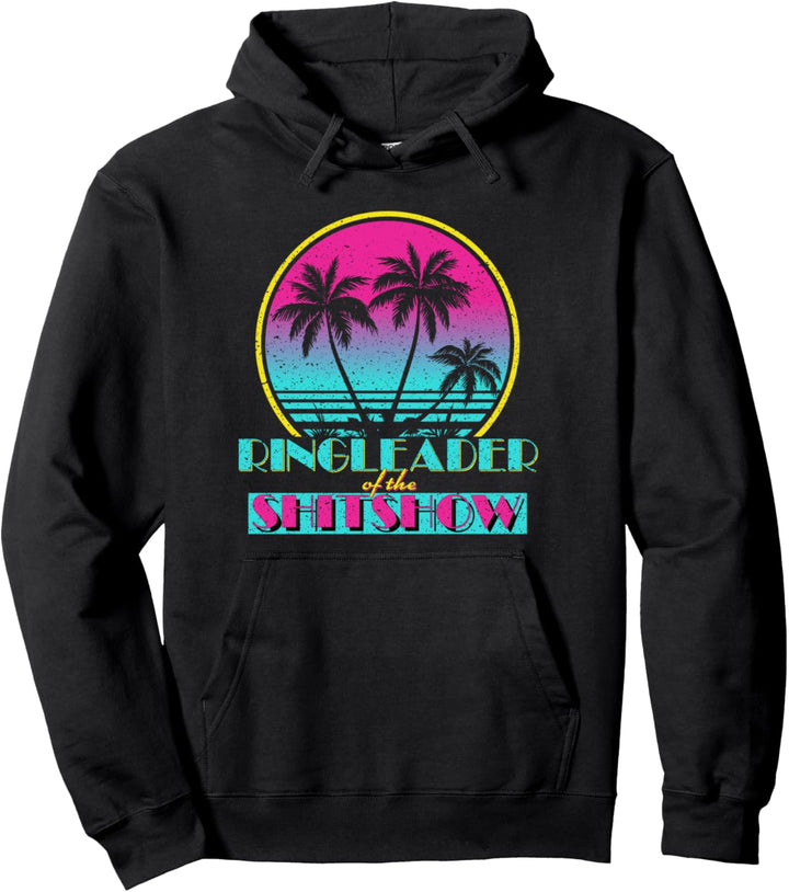 Rädelsführer der Shitshow in Retro-Vintage-Farben Pullover Hoodie