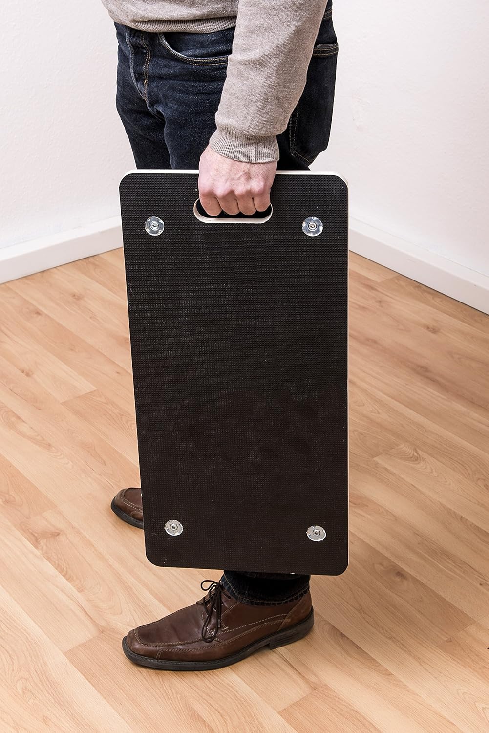 Metafranc Transportroller 590 x 290 mm - 200 kg Tragkraft - Siebdruckplatte - PU-Räder / Möbelroller