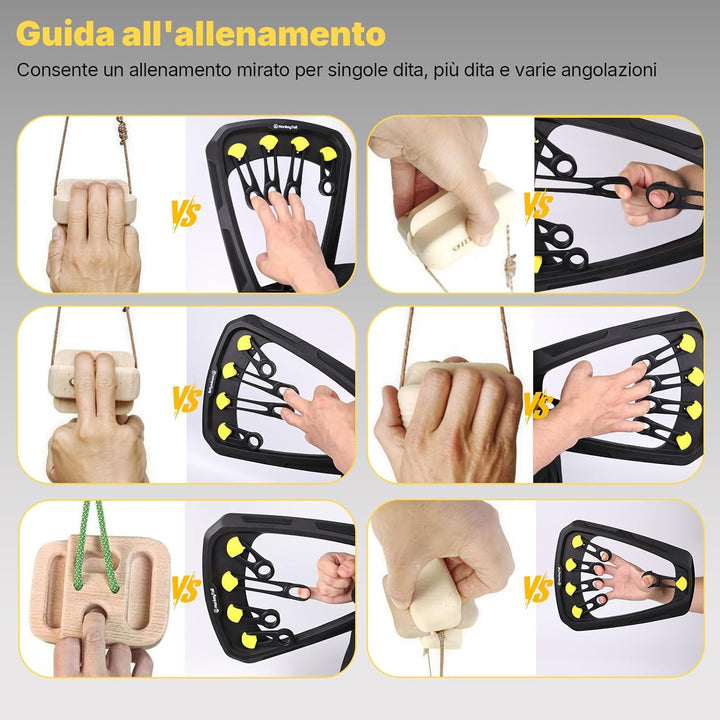 MonkeyTail Handtrainer Fingertrainer,Verstellbarer Unterarmtrainer, Fingerkrafttrainer,Griffkraft Tr
