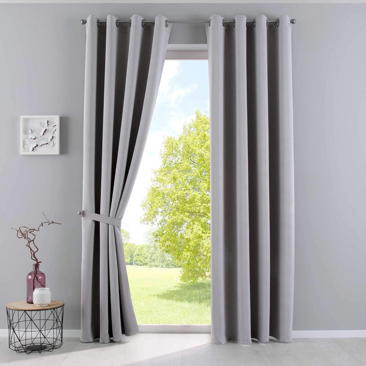 Gardinenbox Vorhang Blickdicht »Newyork« Grau HxB 225x295 cm 1er-Pack Thermo-Gardine Verdunkelungsvo