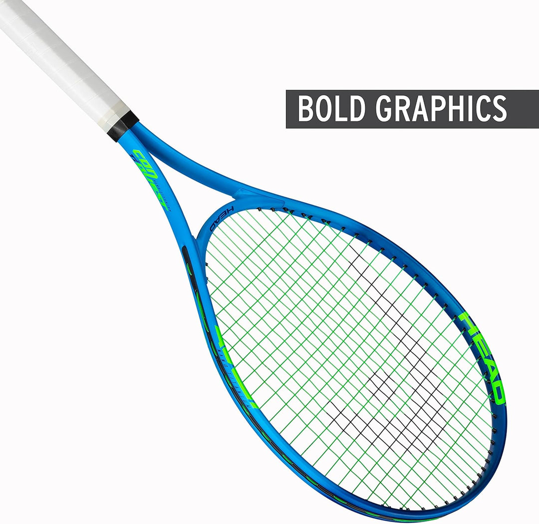 HEAD Ti. Conquest Tennis Racket - Pre-Strung Head Light Balance 27 Inch Racquet blau 4.25, blau 4.25