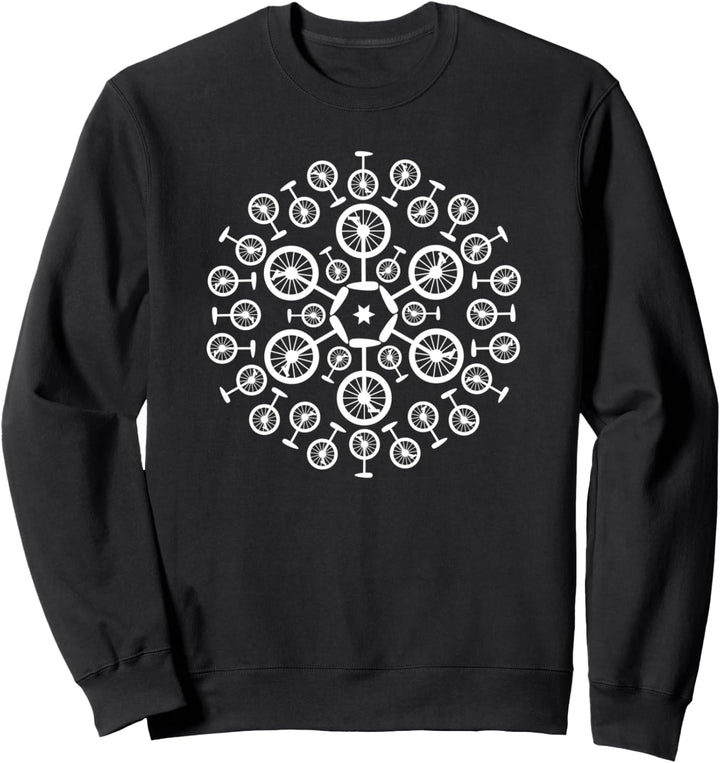 Weihnachten Unicycle Schneeflocke Einrad Sweatshirt