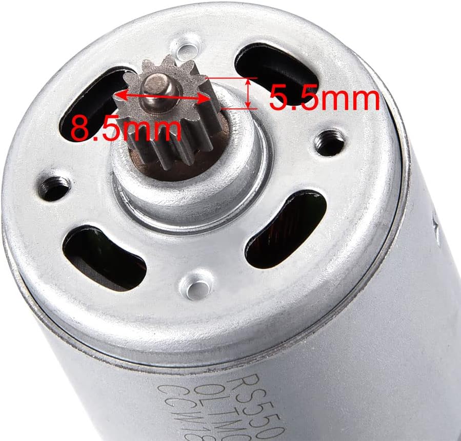 sourcing map DC 18V 20500 U/Min Elektrischer Getriebemotor 12 Zähne für Akkuschrauber