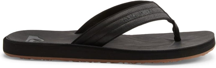 Quiksilver Herren Carver NubuckFlipflop 40 EU Solid Black, 40 EU Solid Black