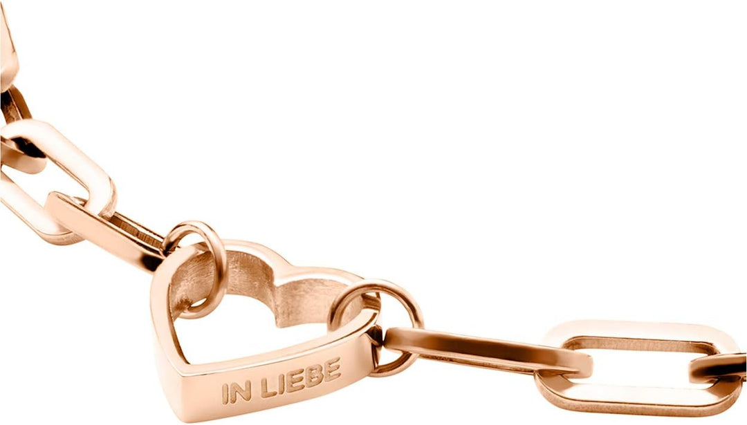 Liebeskind Berlin Damen-Handketten Edelstahl Roségold Single, Roségold Single
