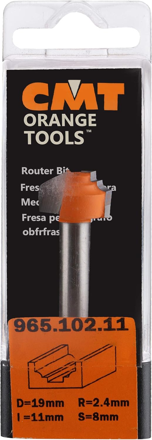 CMT ORANGE TOOLS 965.101.11 - KLASSISCHER NUTFRÄSER HM S=8 D=12.7 R=1.2