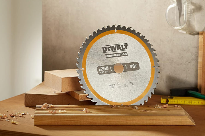 DEWALT Construction Kreissägeblatt DT1957 (für Stationärsägen, Sägeblatt-ø 250/30 mm, Schnittbreite: