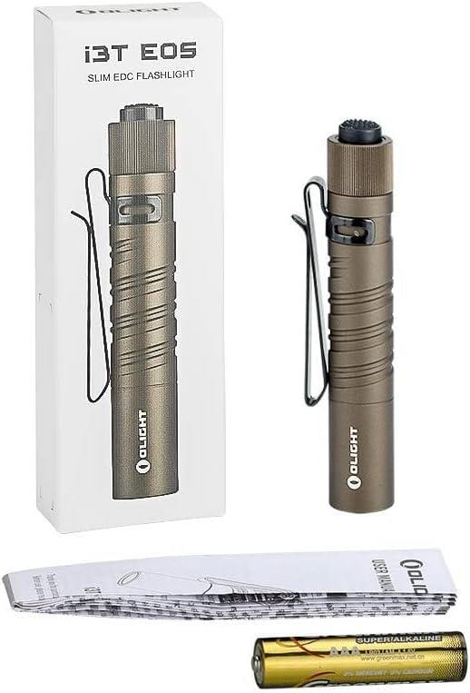 OLIGHT I3T Mini LED Taschenlampe 180 Lumen 60m Reichweite, kleine Lampe mit Endkappenschalter, Wasse