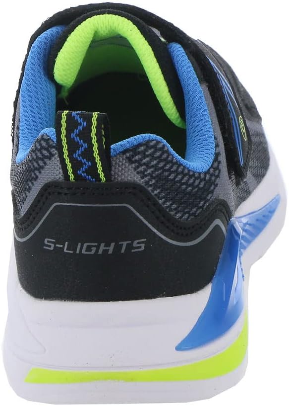 Skechers Jungen 401660l Bkyb Sneaker 30 EU Black Charcoal Textile Yellow Blue Trim, 30 EU Black Char