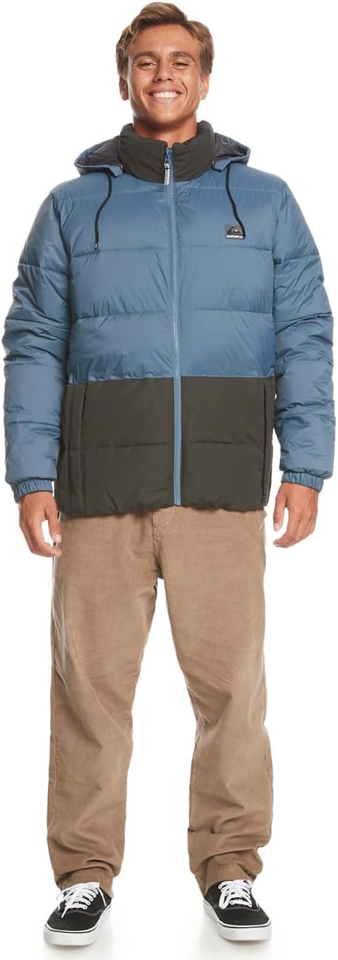 Quiksilver Jungen Wolfs Shoulder Ls Windbreaker (1er Pack) M Blau, M Blau