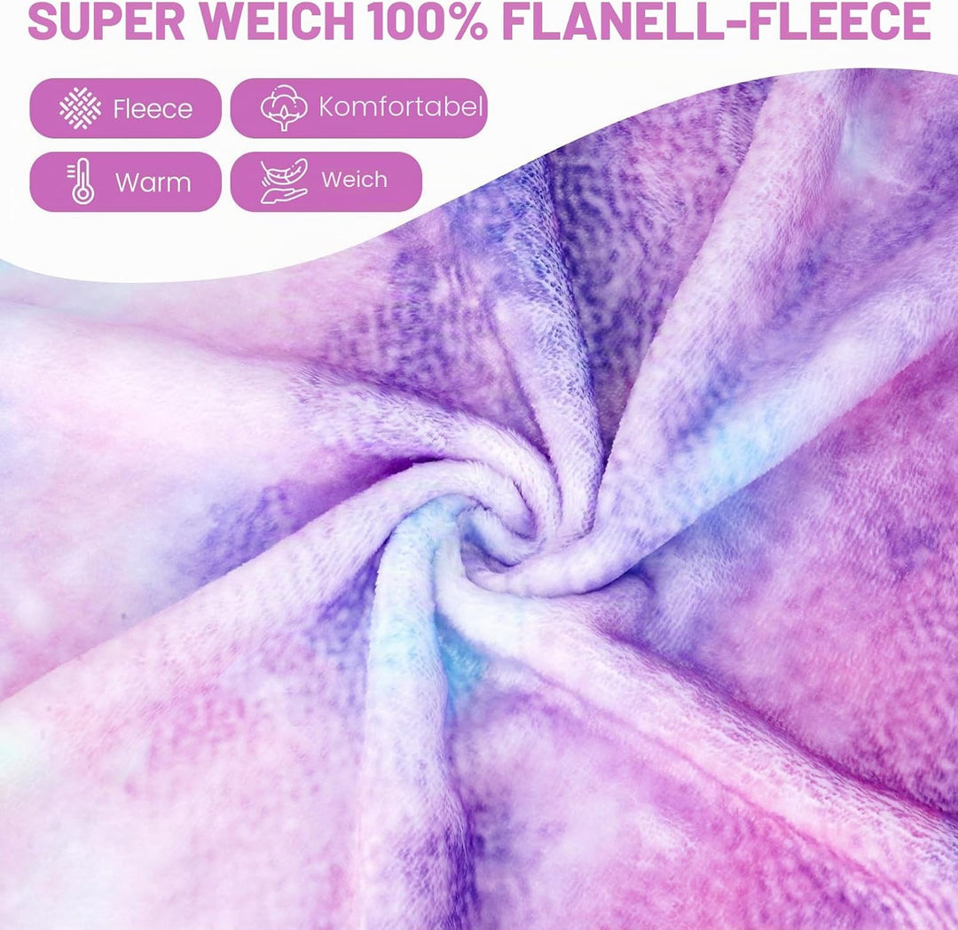 WYTbaby Bademantel Kinder Mädchen Flauschig Fleece bademantel mädchen Lange Ärmel Kinderbademantel m