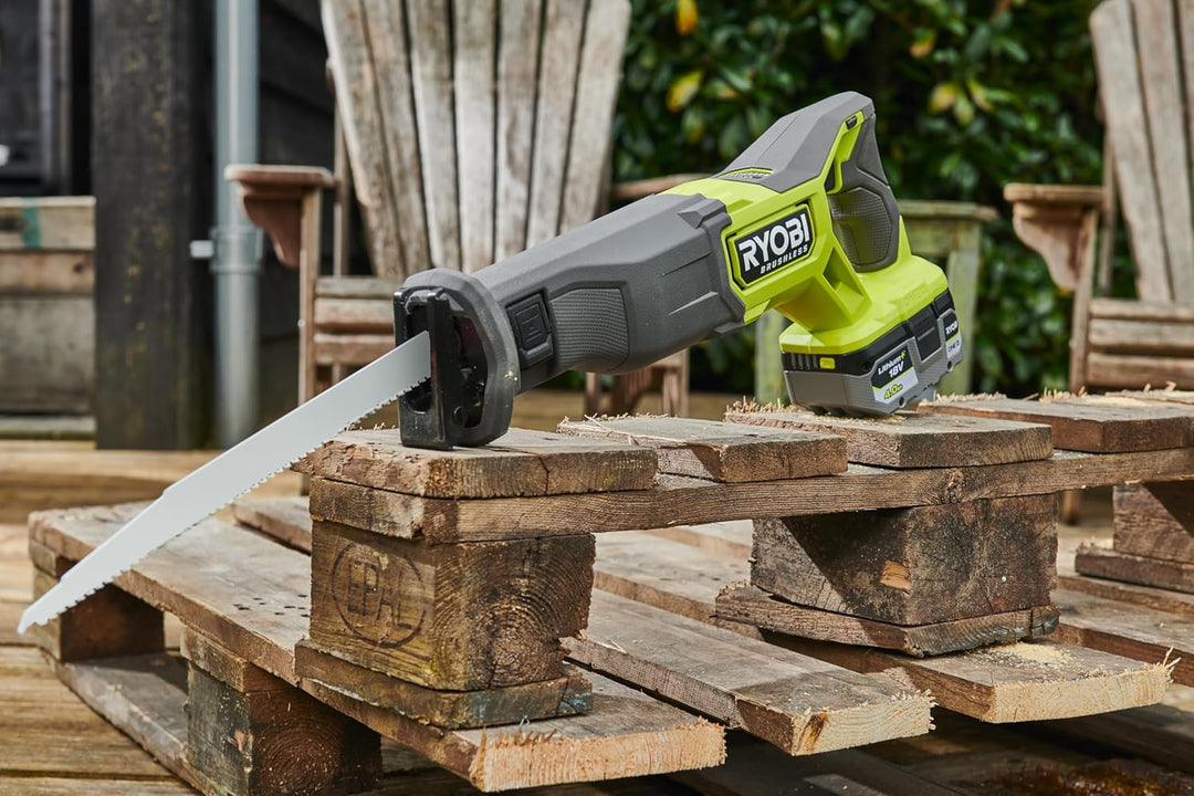 RYOBI 18 V ONE+ Brushless Akku-Säbelsäge RRS18BL-0, 32 mm Hublänge, ohne Akku und Ladegerät Bürstenl