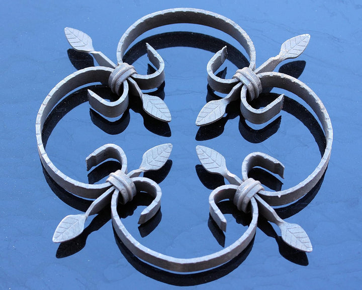 Schmiedeeisen Ornament, Zierelement für Fenstergitter, Geländer, Zaun, Gartentür usw.