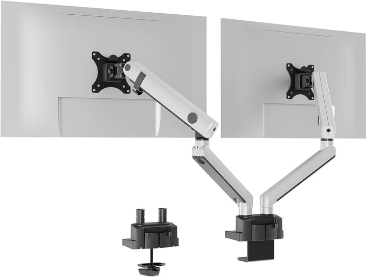 Durable Monitor Halterung Select Plus für 2 Monitore, Schwenkarme 90° drehbar, neigbar, höhenverstel