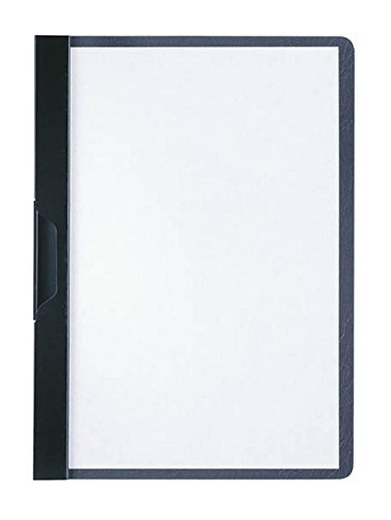 Durable Klemm-Mappe Duraclip A5, Hartfolie, bis 30 Blatt A5, schwarz, 25er Packung, 221701 DIN A5, D