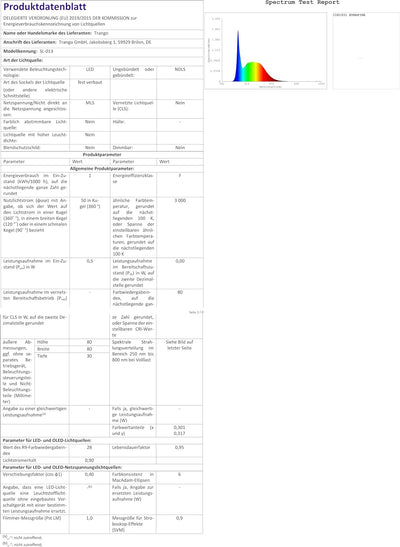 Trango 3er Set SL-033 LED Wandleuchte IP44 *SOFIE* in Eckig, Wandleuchte, Treppenleuchte inkl. je 1