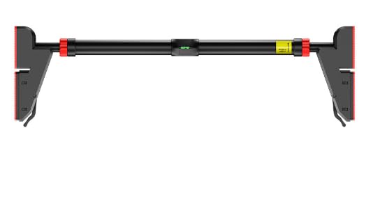 Verstellbare Klimmzugstange 76–95cm ohne Bohren, 3-fach Arretierung | Ergonomische Griffe, breite ru