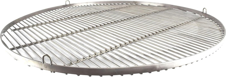 Grillrost RUND - 50cm aus Edelstahl - Handwerksprodukt - Made in Germany mit 3 Aufhängeösen Ø 50 cm,