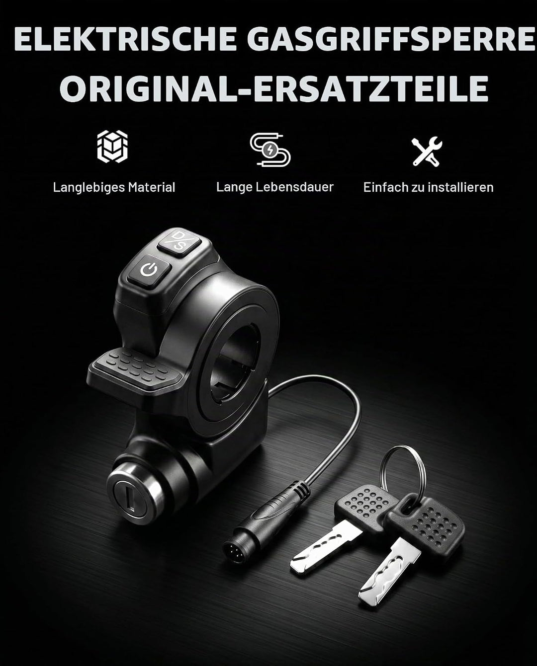 Gashebel, 7-polig, elektrisches Schloss, kompatibel mit Kukirin G2 Master