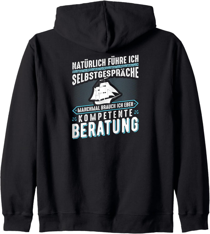 Segeln Kompetente Beratung Boot Kapitän Bootsbesitzer Kapuzenjacke