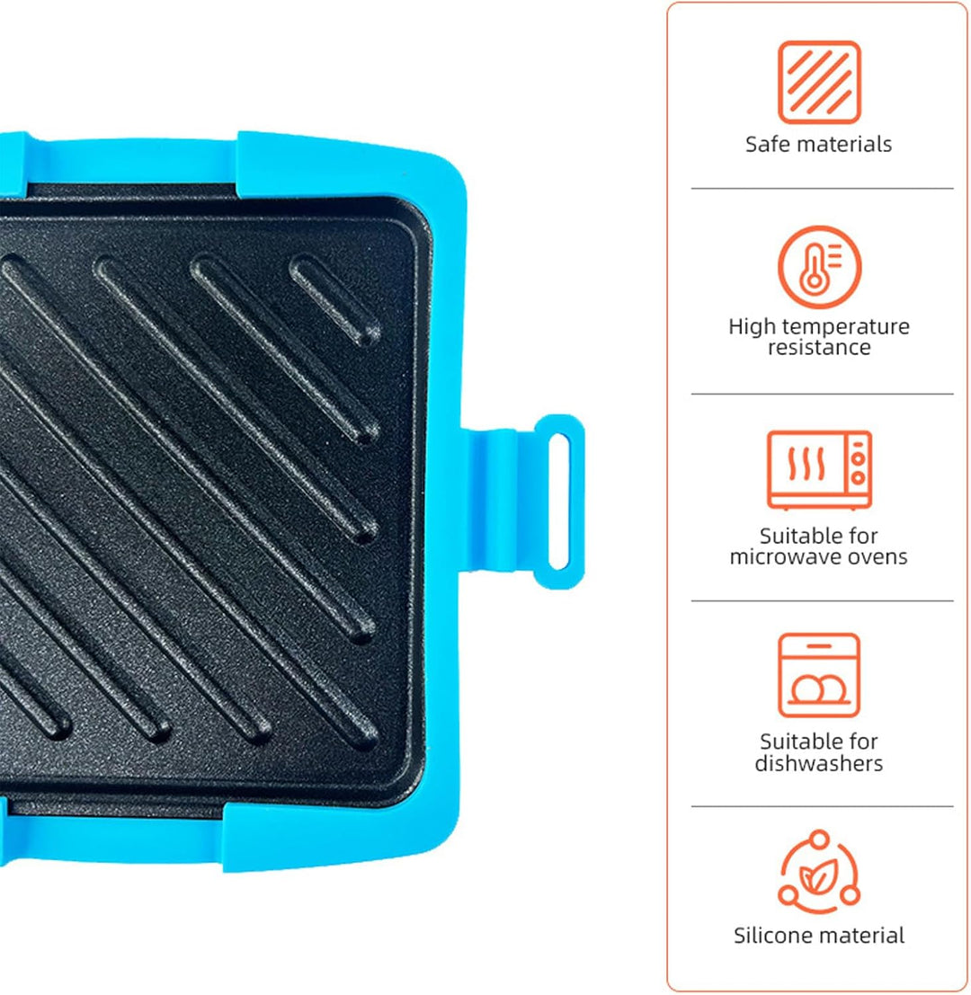 Sandwichpresse für die Mikrowelle – Silikon-Antihaft-Toast-Maker, hitzebeständiger Käse-Toaster, Sna