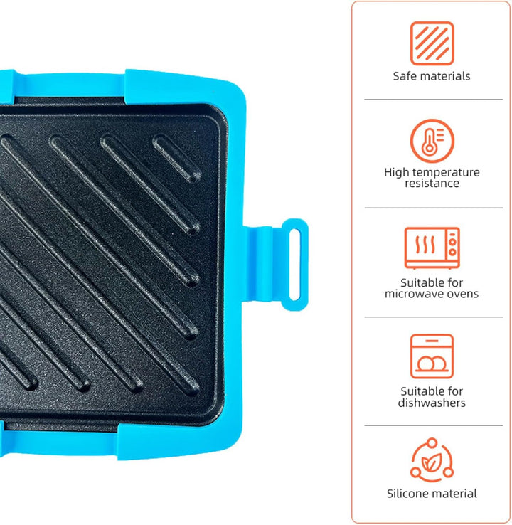 Sandwichpresse für die Mikrowelle – Silikon-Antihaft-Toast-Maker, hitzebeständiger Käse-Toaster, Sna