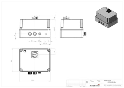 Stern-Dreieck-Starter, automatisch, bis 7,5kW mit elektr. Bremse, Hauptschalter