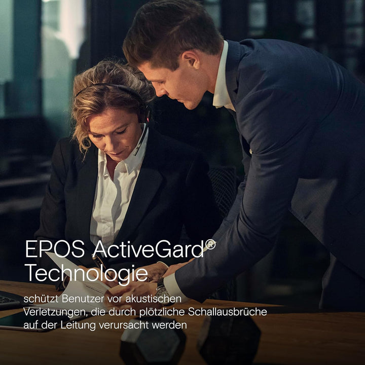 EPOS Impact SDW 10 HS Kabelloses DECT-Headset für Bürofachleute, Überlegene Klangqualität, Bequemes
